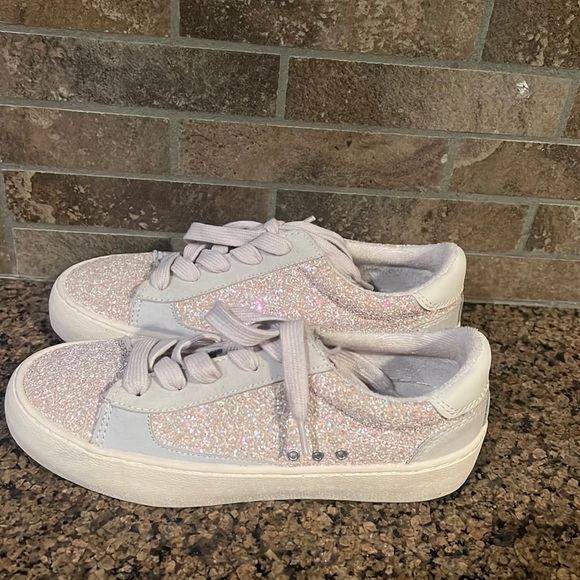 Zara Other - NWOB Zara Girls Glitter Pink Sneakers size 35/3.5 US